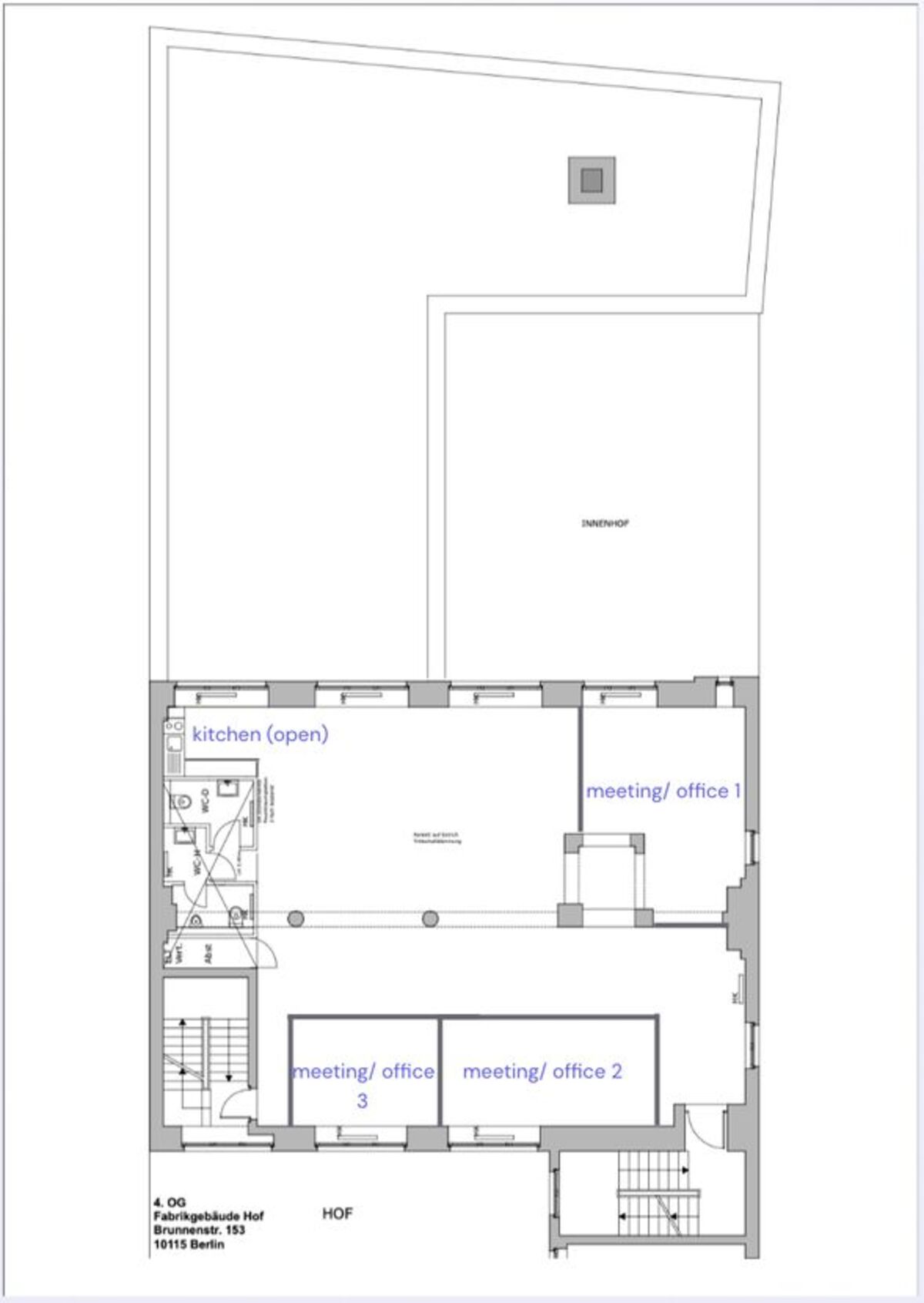 Büro X1x7 Brunnenstraße  153 in Berlin, Mitte